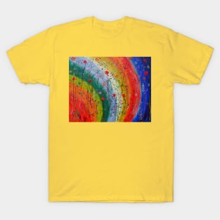 Flowers Reaching Towards the Rainbow T-Shirt